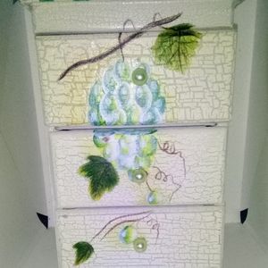 8 in. 3 Drawer Small Trinket or Jewelry Box